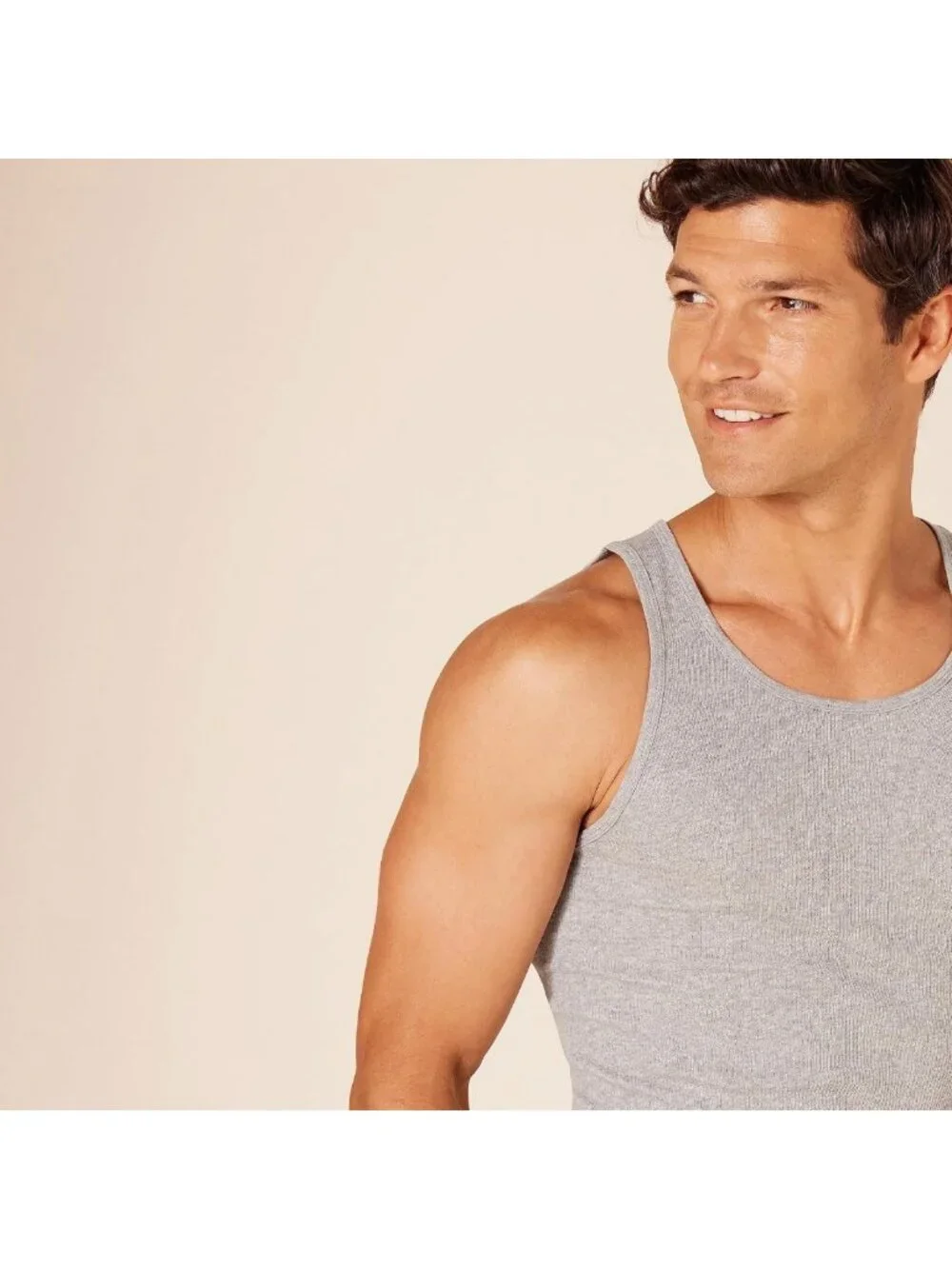 Lightweight Breathable Cotton Slim Fit Tank Undershirts - 6 Pack for Men